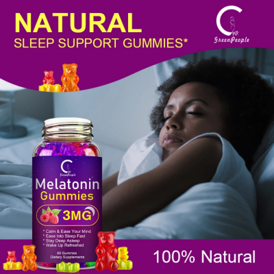 Relaxed person sleeping peacefully after taking melatonin